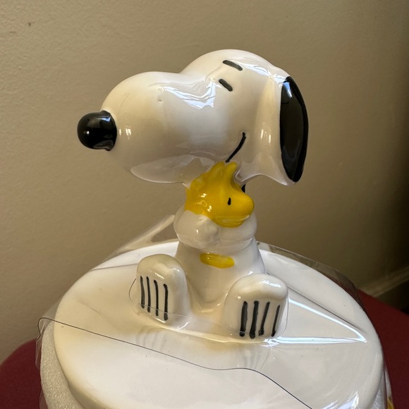 Rae Dunn Peanuts BEST FRIENDS Ceramic Mug With Snoopy and Woodstock Topper. - Picture 7 of 9